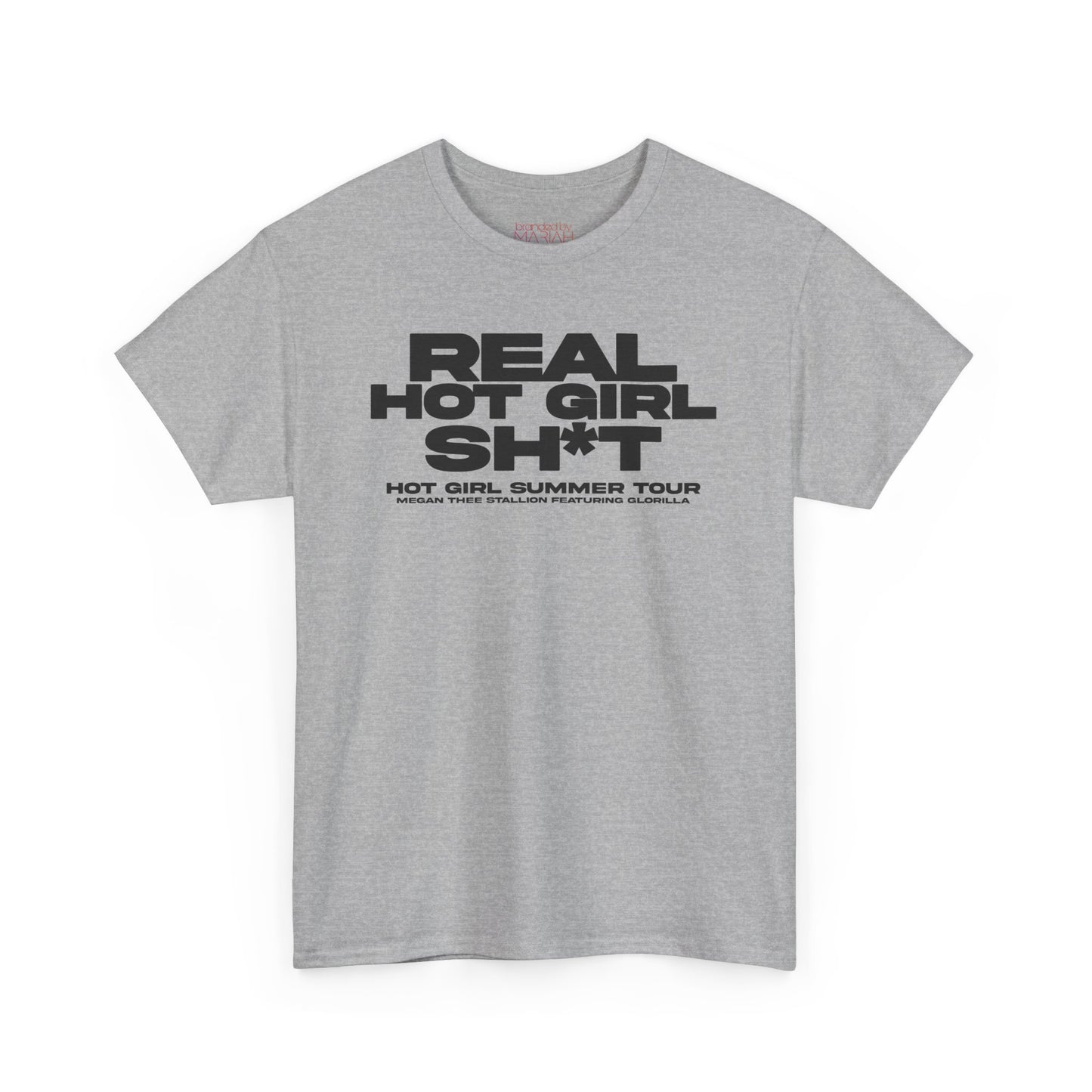 Real Hot Girl Graphic Tee - White & Grey