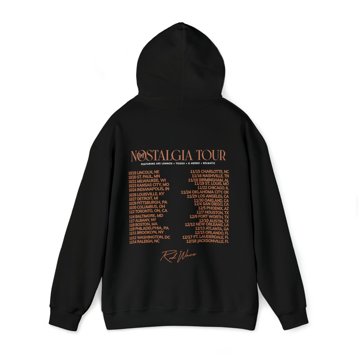 Rod Wave Nostalgia Tour Hooded Sweatshirt