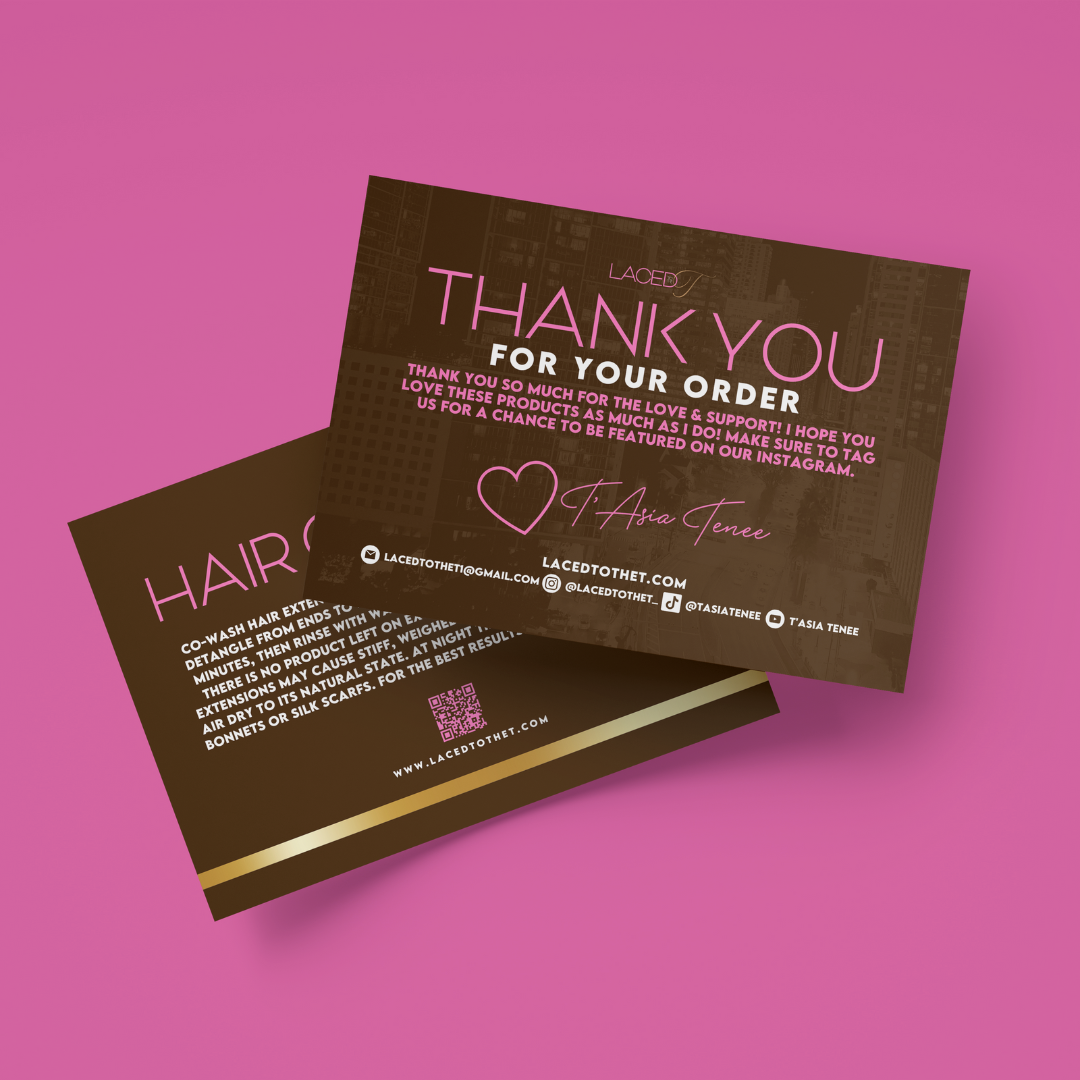 Thank You Card Design