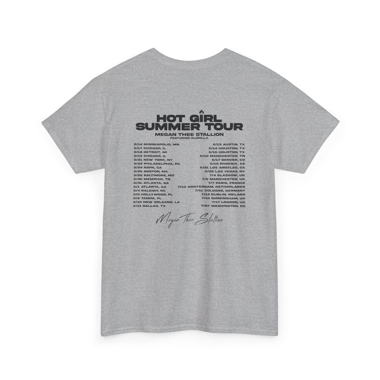 Meg The Stallion Graphic Tee - White & Grey