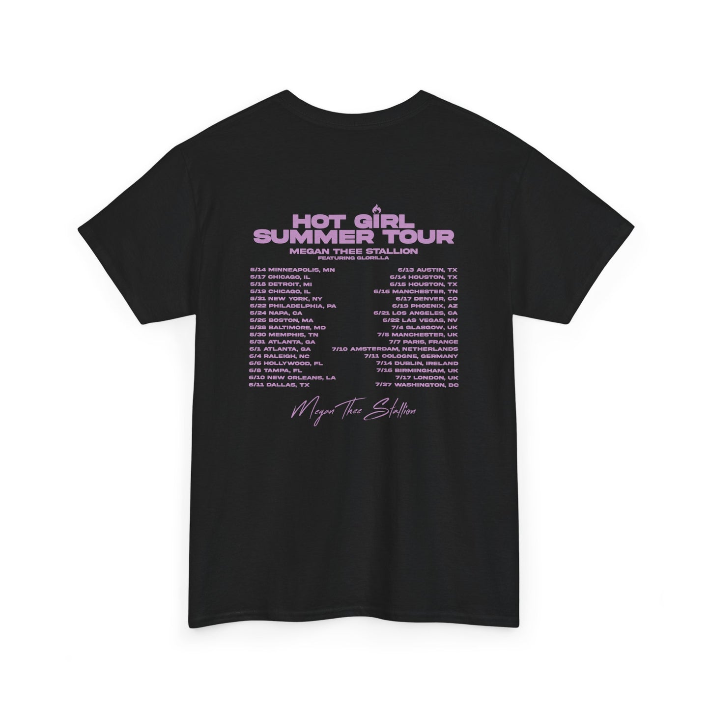 Hot Girl Summer Tour Graphic Tee - Purple
