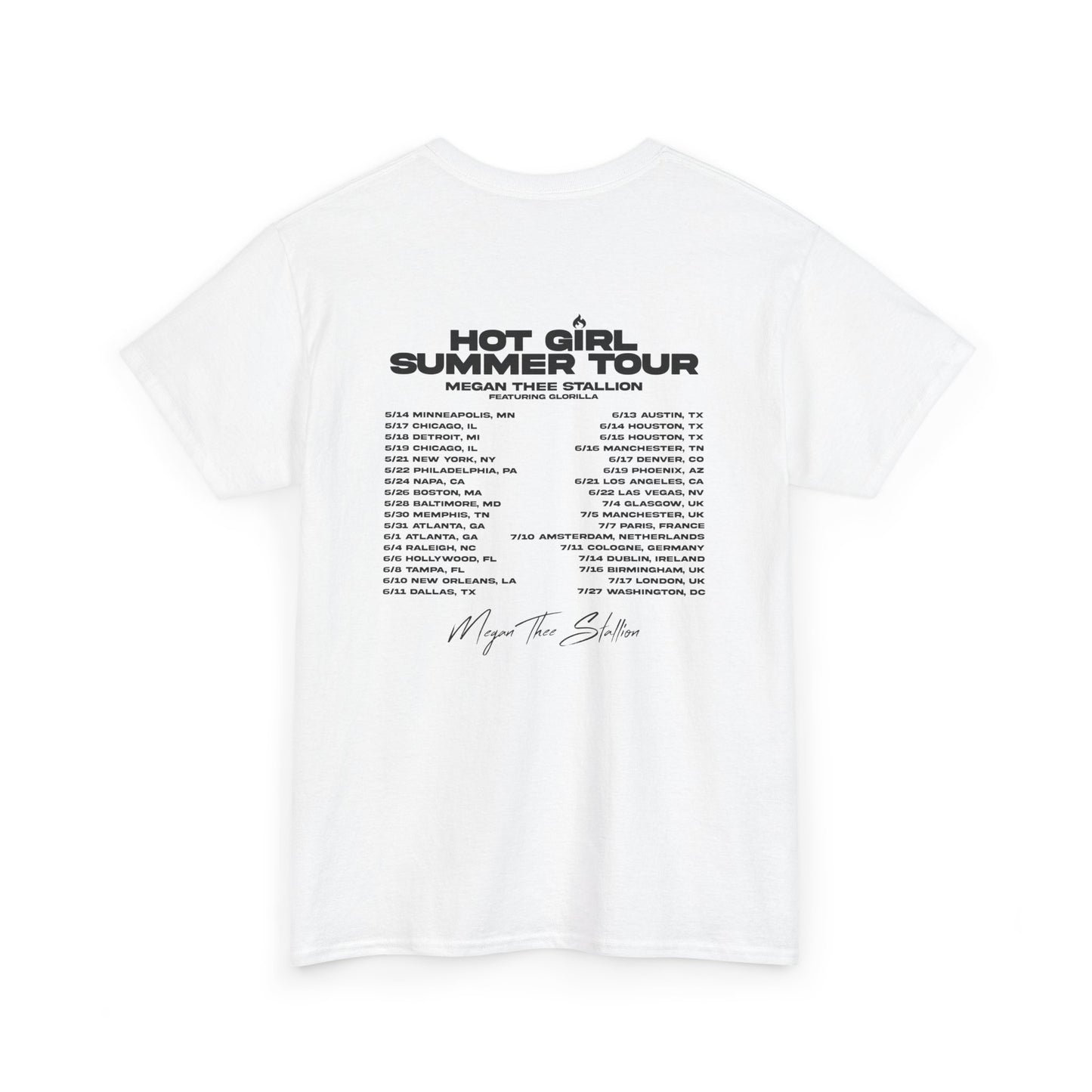 Meg The Stallion Graphic Tee - White & Grey