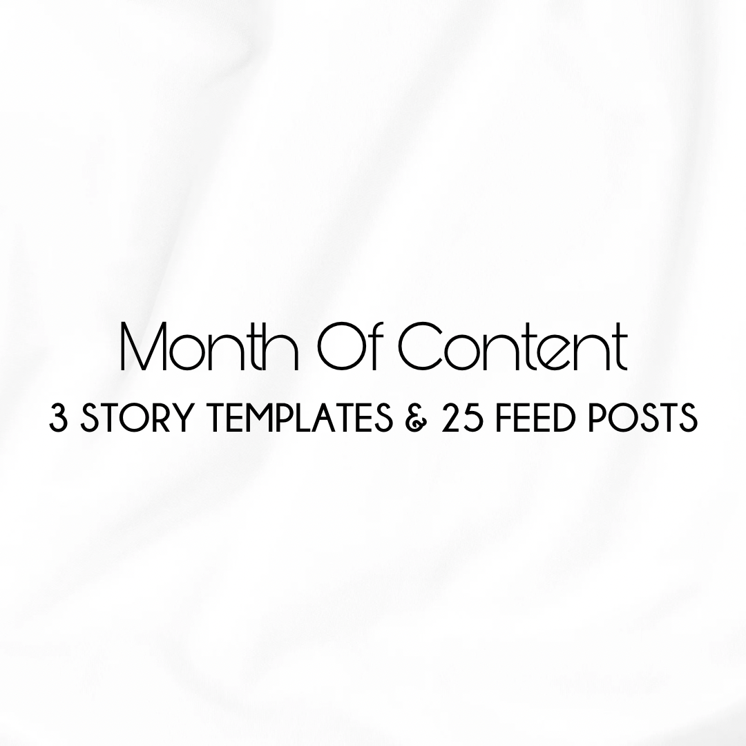Month Of Content Package