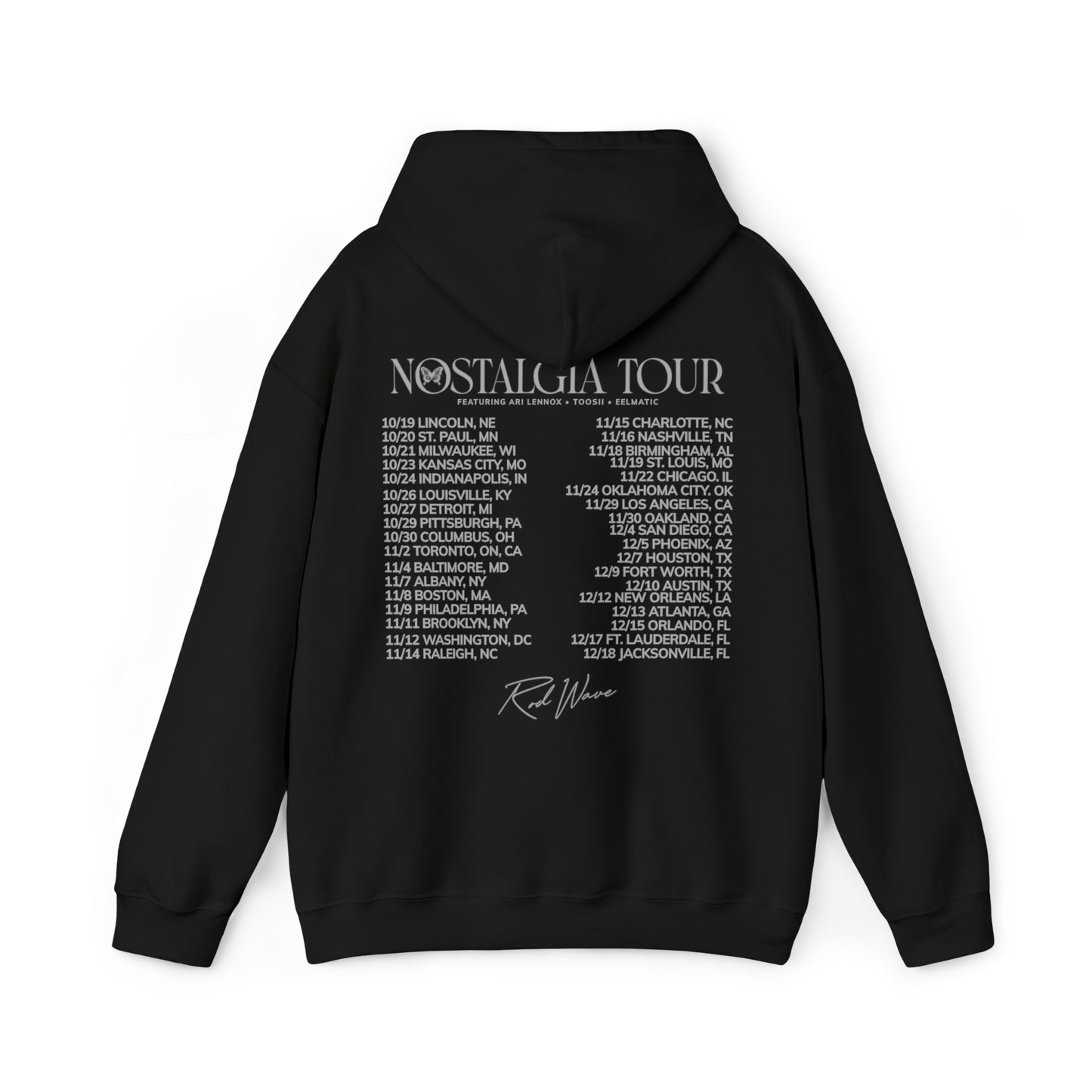 Silver Rod Wave Nostalgia Tour Hooded Sweatshirt