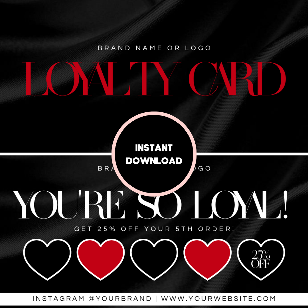 Loyalty Card - Pre-Made Template Design