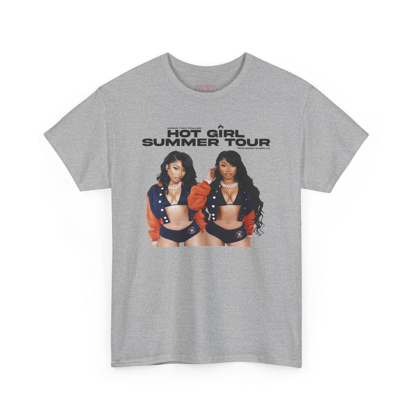 Hot Girl Summer Tour Graphic Tee - White & Grey