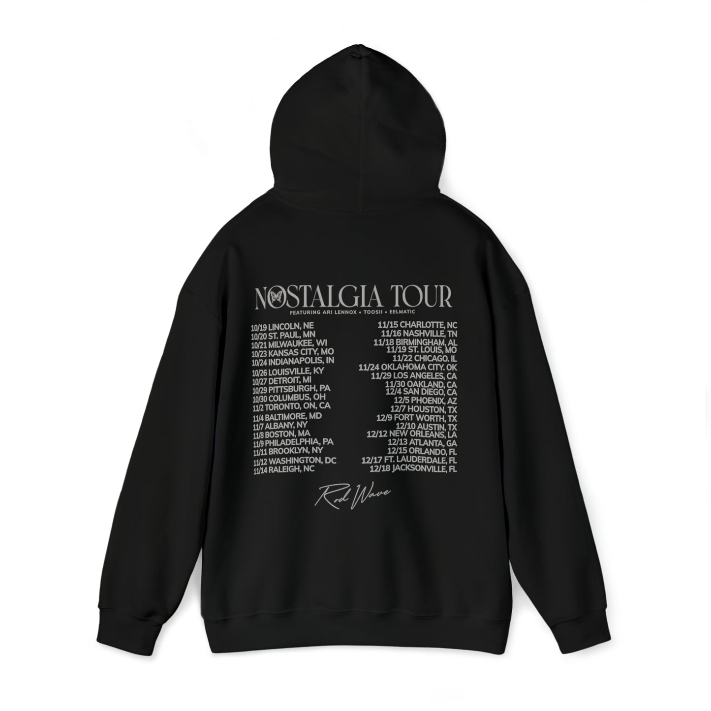 Silver Rod Wave Nostalgia Tour Hooded Sweatshirt