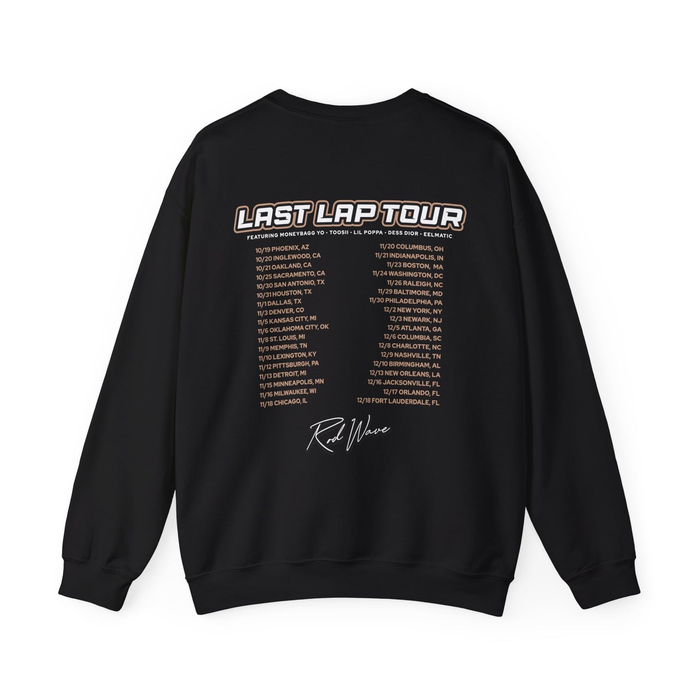 Rod Wave Last Lap Tour Crewneck Sweatshirt