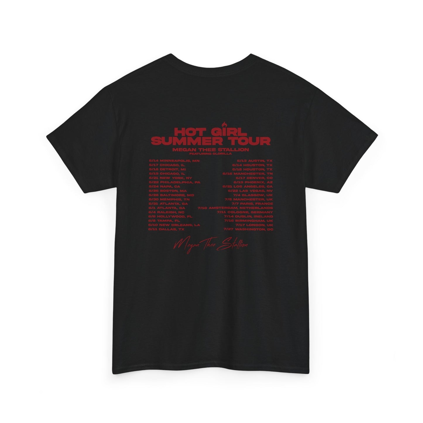 Hot Girl Summer Tour Graphic Tee - Red