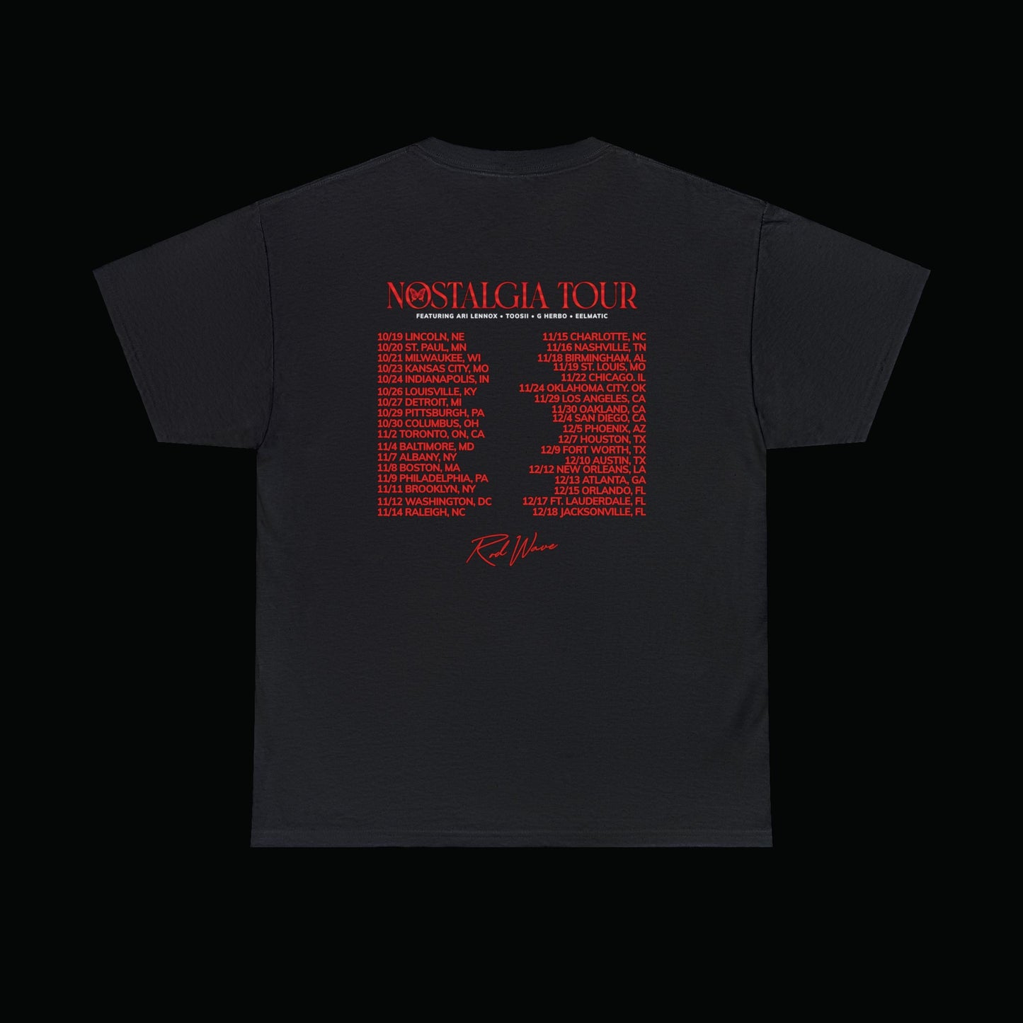 Red Rod Wave Nostalgia Tour Graphic Tee