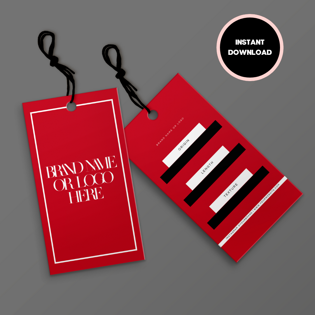 Hang Tag Design - Pre-Made Template Design