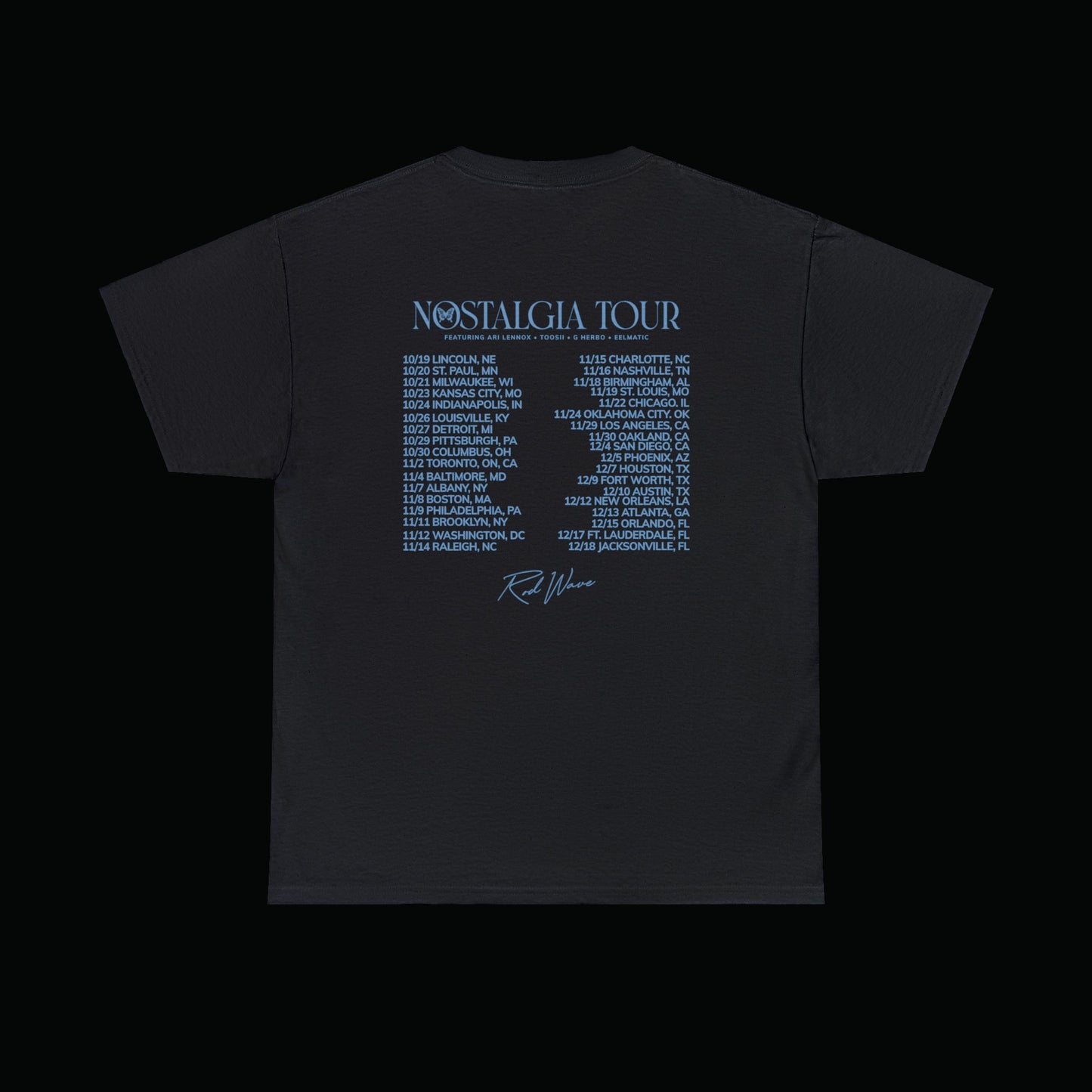 Blue Rod Wave Nostalgia Tour Graphic Tee