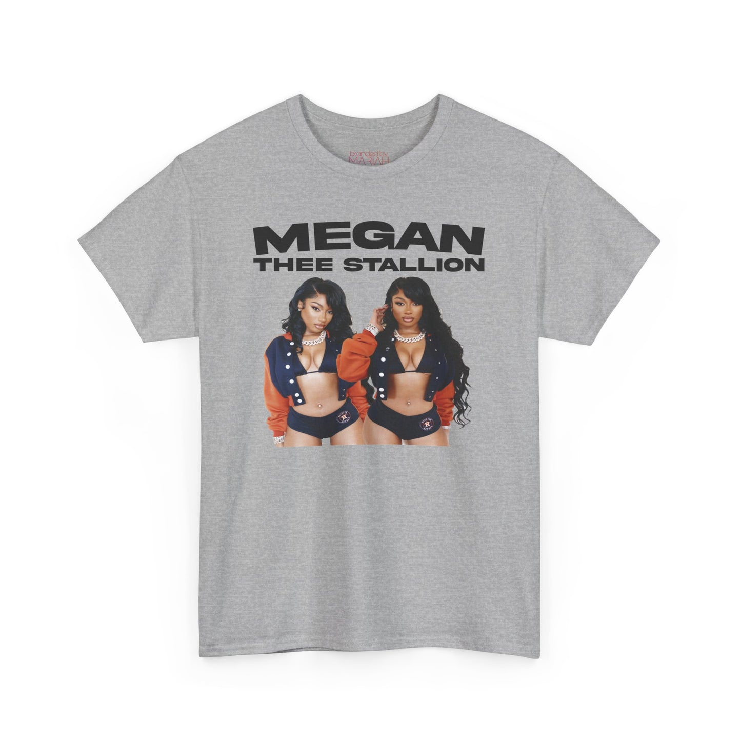 Meg The Stallion Graphic Tee - White & Grey