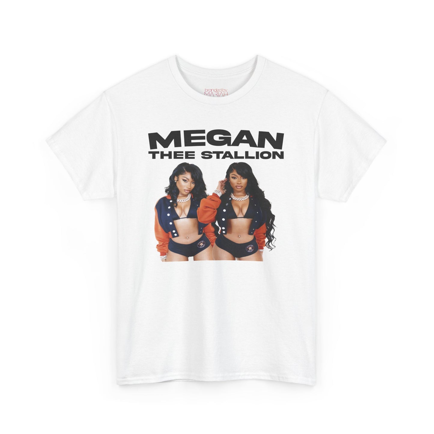 Meg The Stallion Graphic Tee - White & Grey