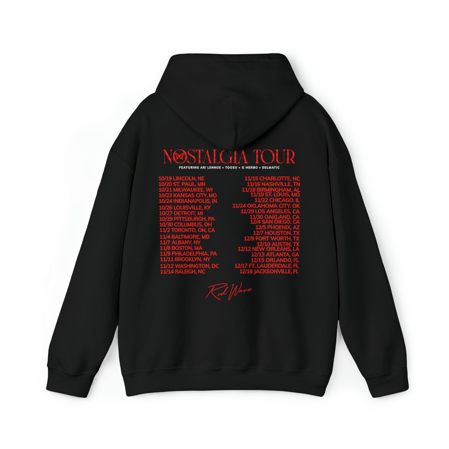 Red Rod Wave Nostalgia Tour Hooded Sweatshirt