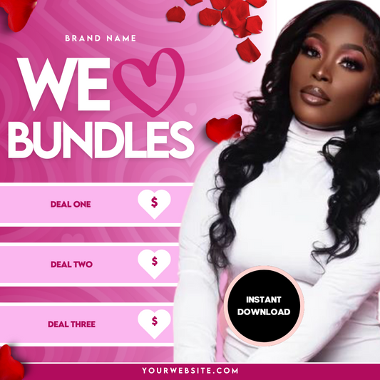 We Love - Valentine's Day/February Pre-Made Template Design