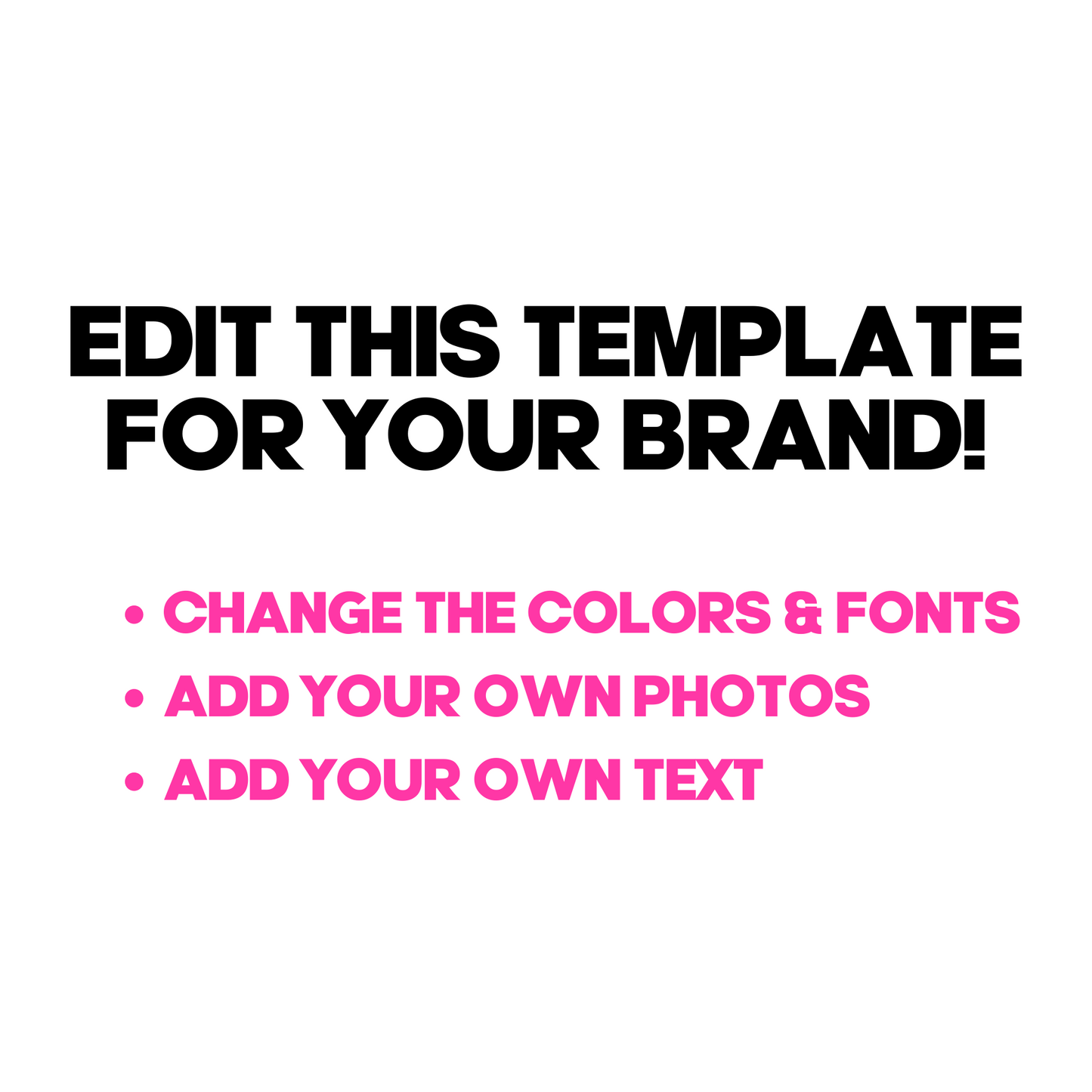 Pink Pre-Made Template Design Bundle